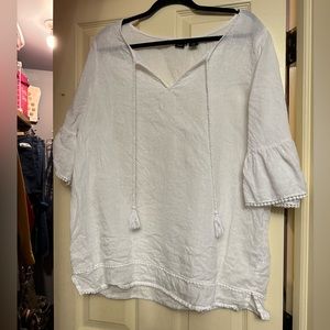 Tahari Linen shirt 1X